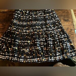 J crew size 2 Patterned Pleated Skirt